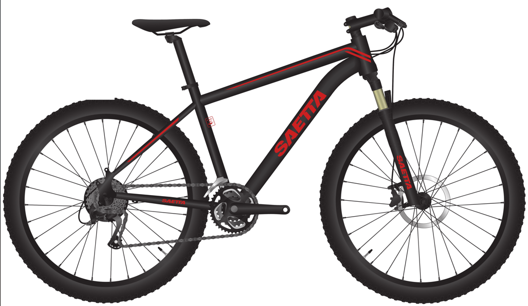 Bicicleta R29 Saetta Alloy 21v Shim Aluminio Negro / Rojo